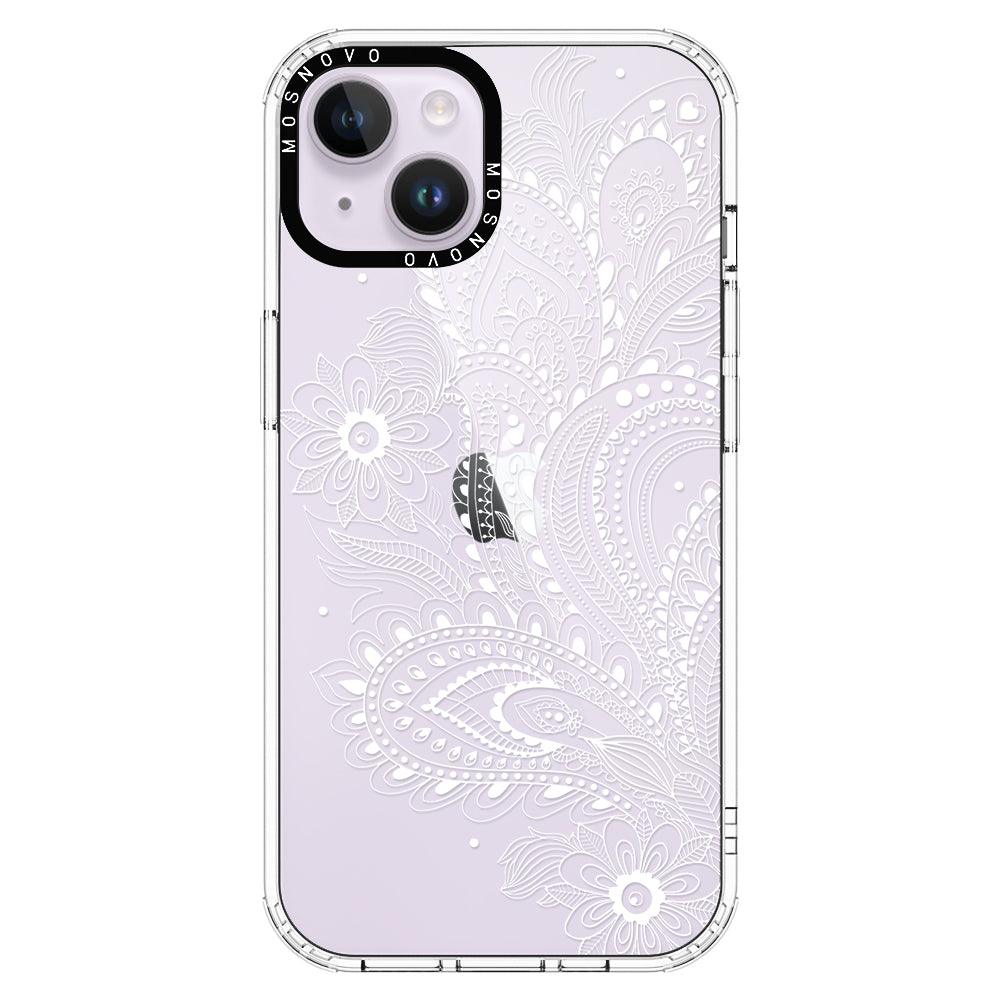 Aesthetic Flower Henna Phone Case - iPhone 14 Case - MOSNOVO