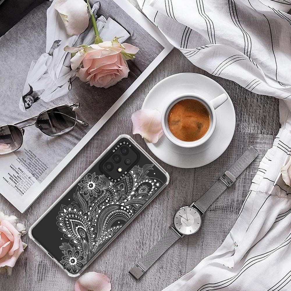 Aesthetic Flower Henna Phone Case - Samsung Galaxy A52 & A52s Case - MOSNOVO