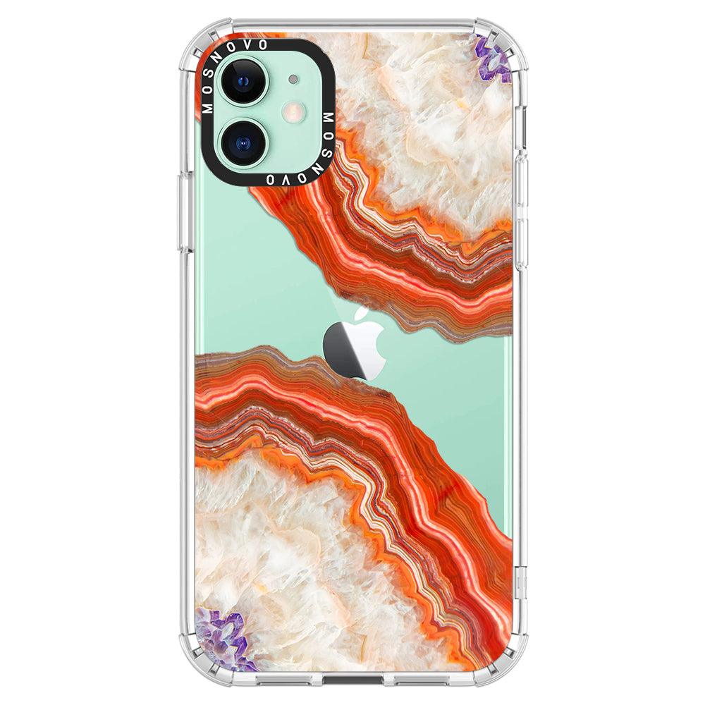 Red Agate Phone Case - iPhone 11 Case - MOSNOVO