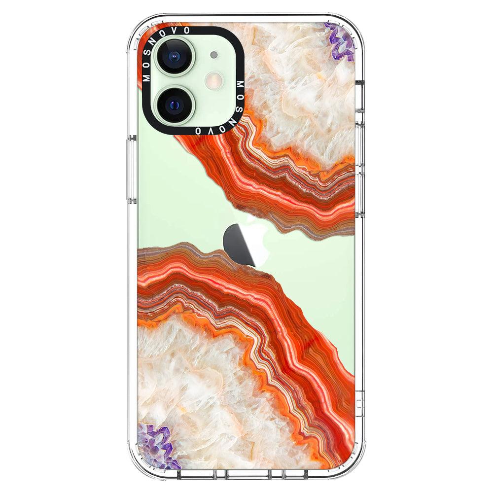 Agate Red Phone Case - iPhone 12 Case - MOSNOVO