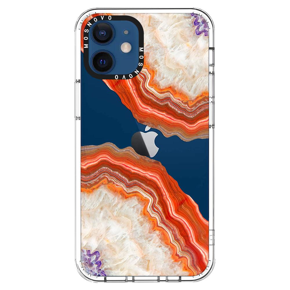 Agate Red Phone Case - iPhone 12 Case - MOSNOVO