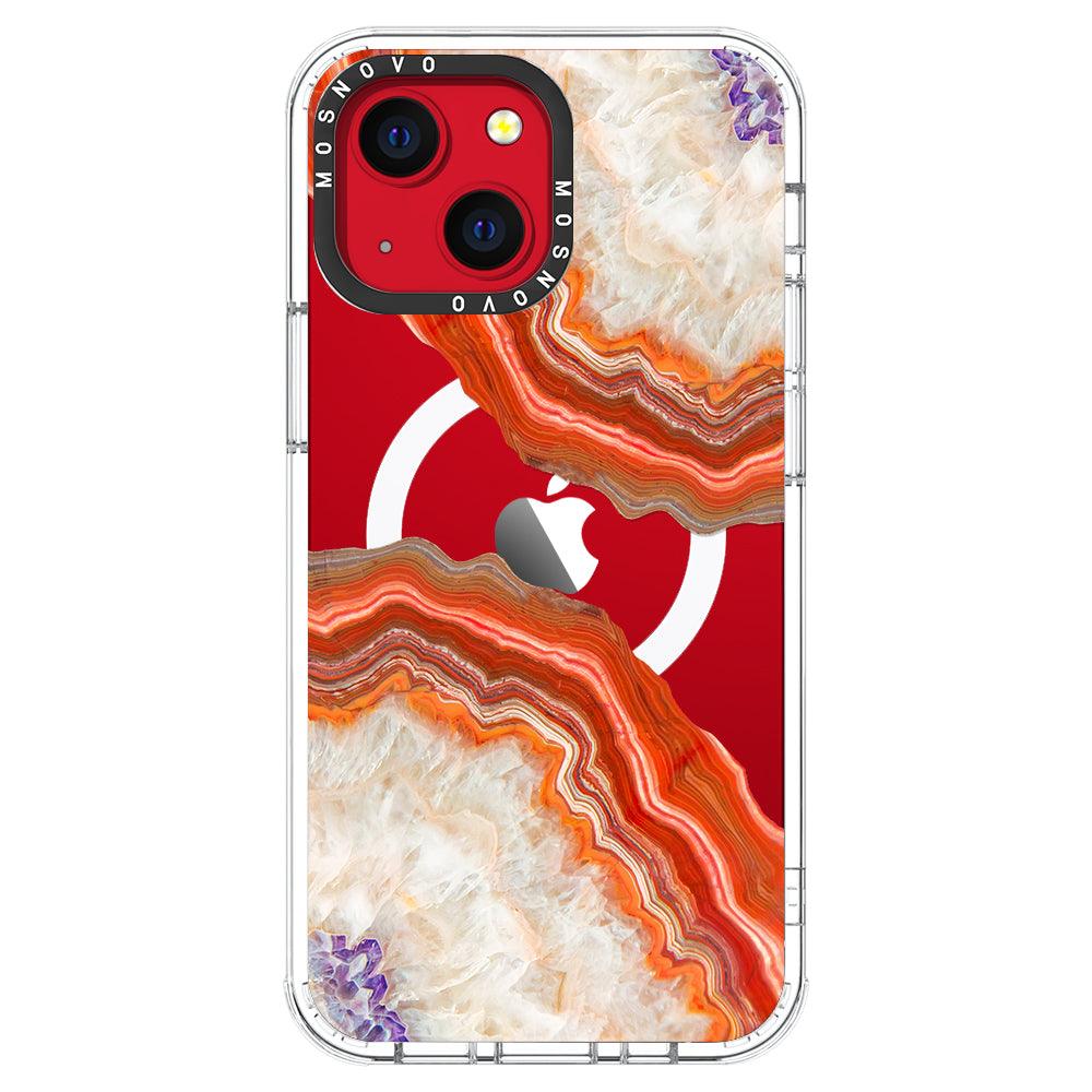 Agate Red Phone Case - iPhone 13 Case - MOSNOVO