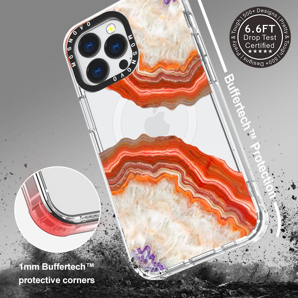 Agate Red Phone Case - iPhone 13 Pro Case - MOSNOVO