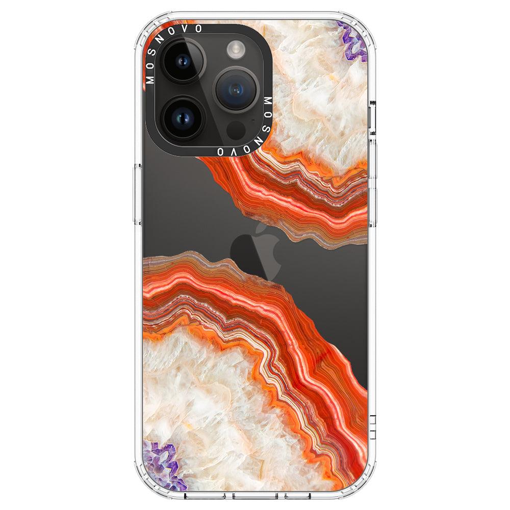 Agate Red Phone Case - iPhone 14 Pro Max Case - MOSNOVO