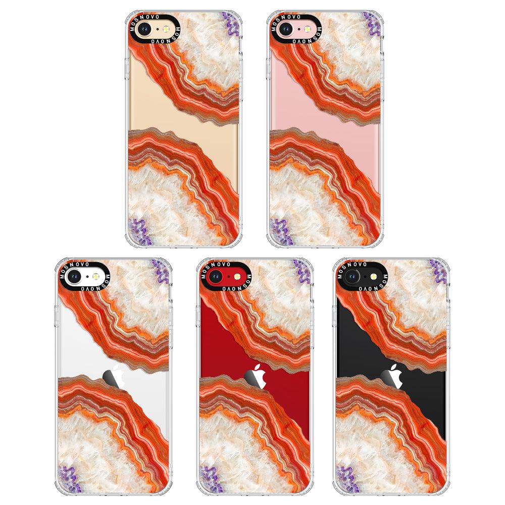 Red Agate Phone Case - iPhone 8 Case - MOSNOVO