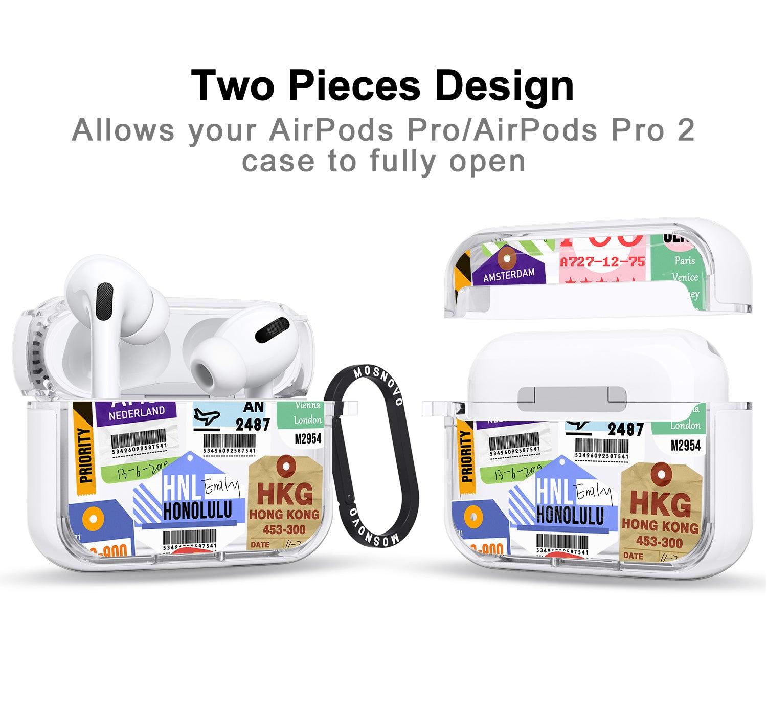 Ticket Label AirPods Pro 2 Case (2nd Generation) - MOSNOVO