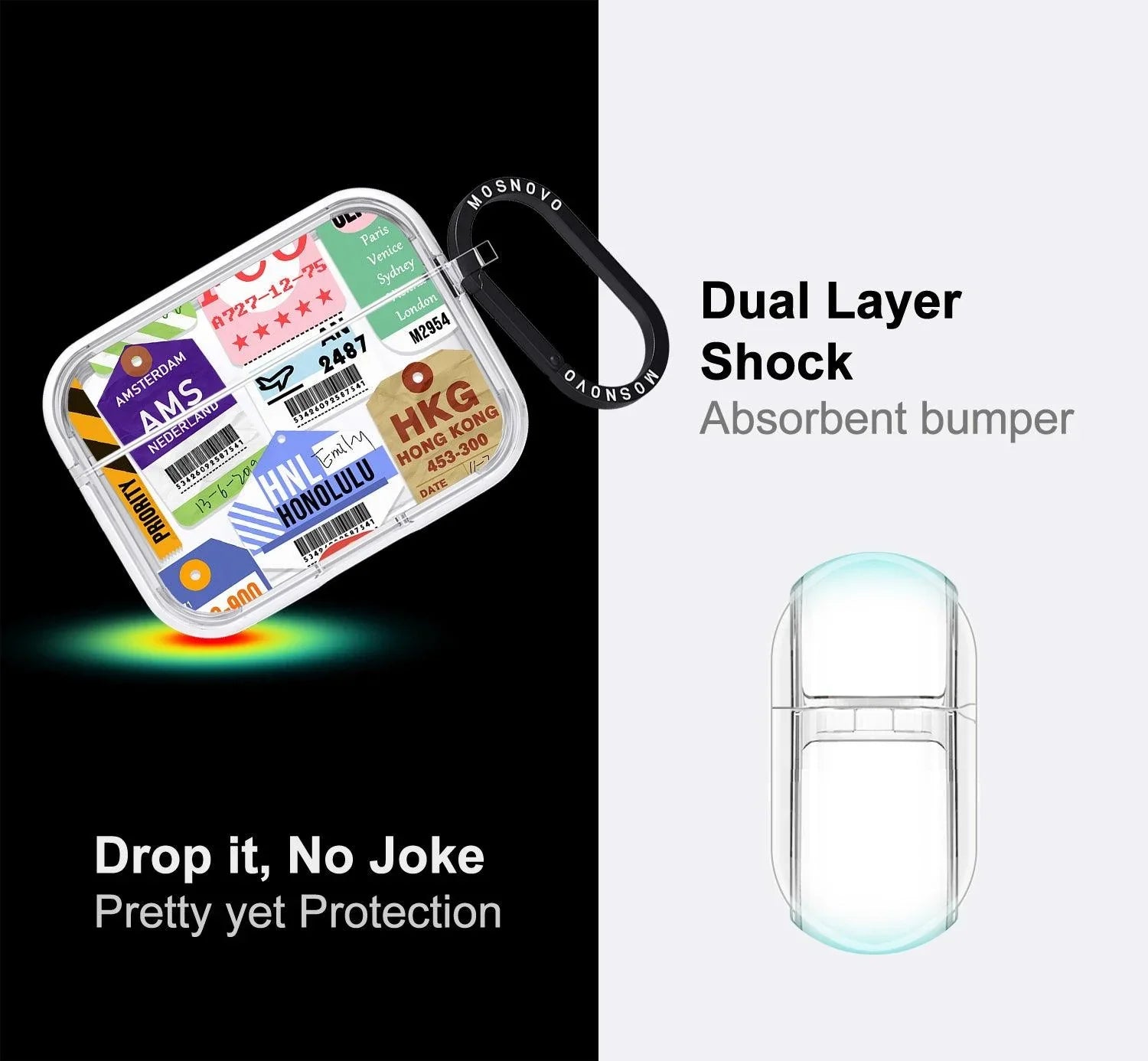 Air Ticket Labels AirPods Pro 2 Case (2nd Generation) – MOSNOVO