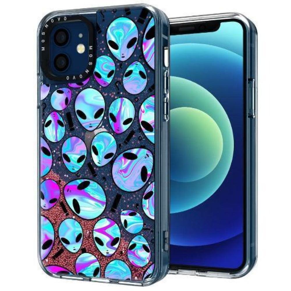 Alien Glitter Phone Case - iPhone 12 Case - MOSNOVO