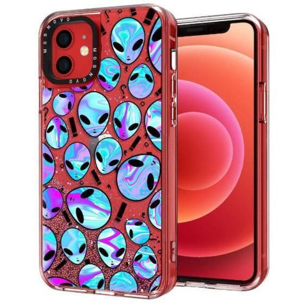 Alien Glitter Phone Case - iPhone 12 Case - MOSNOVO