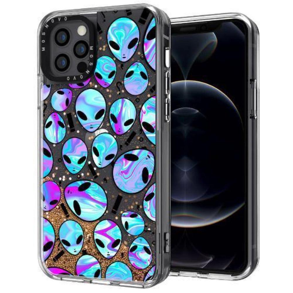Alien Glitter Phone Case - iPhone 12 Pro Case - MOSNOVO