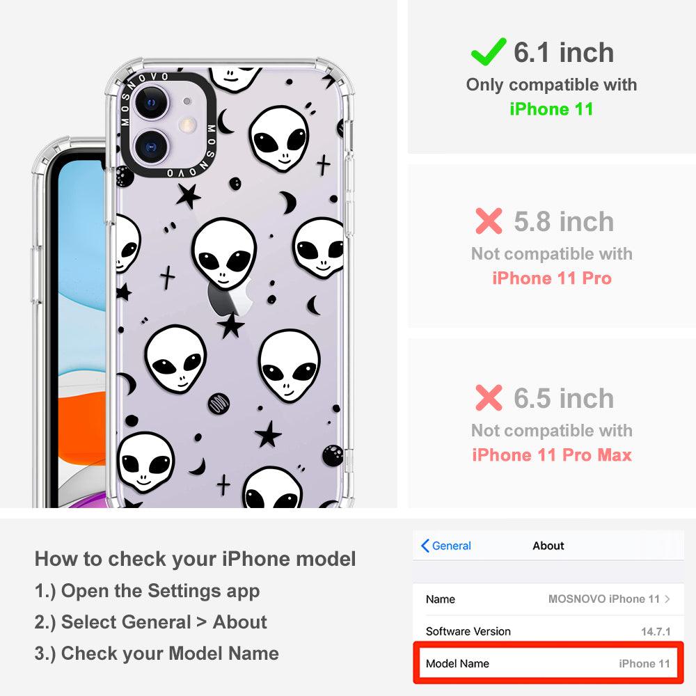 Cute Alien Phone Case - iPhone 11 Case - MOSNOVO