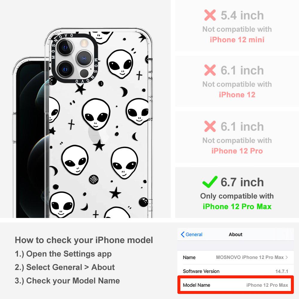 Cute Alien Phone Case - iPhone 12 Pro Max Case - MOSNOVO