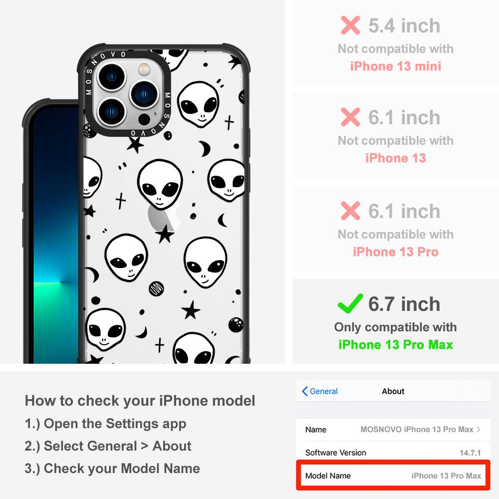 Cute Alien Phone Case - iPhone 13 Pro Max Case - MOSNOVO