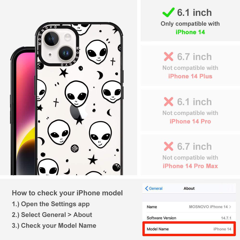 Cute Alien Phone Case - iPhone 14 Case - MOSNOVO