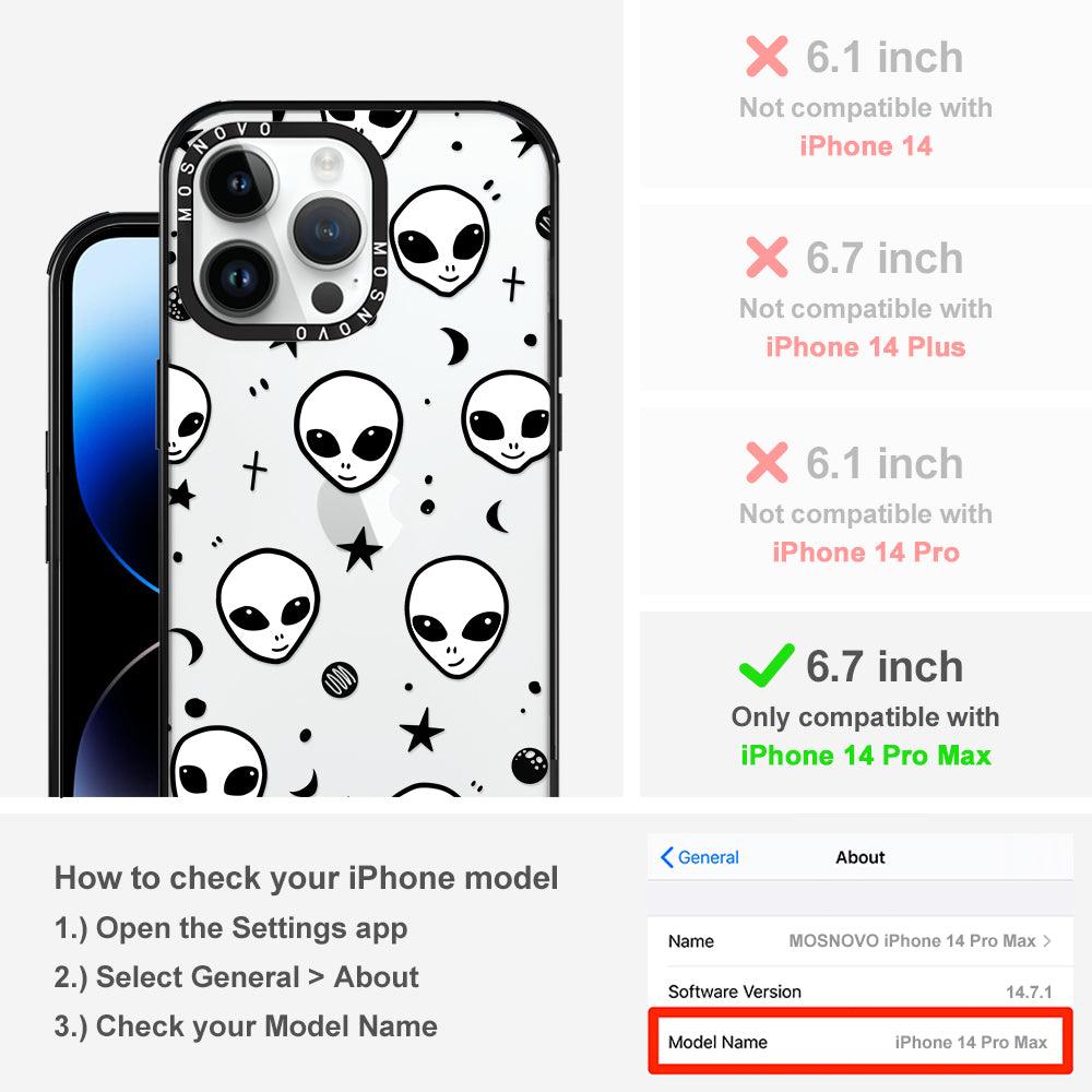 Cute Alien Phone Case - iPhone 14 Pro Max Case - MOSNOVO