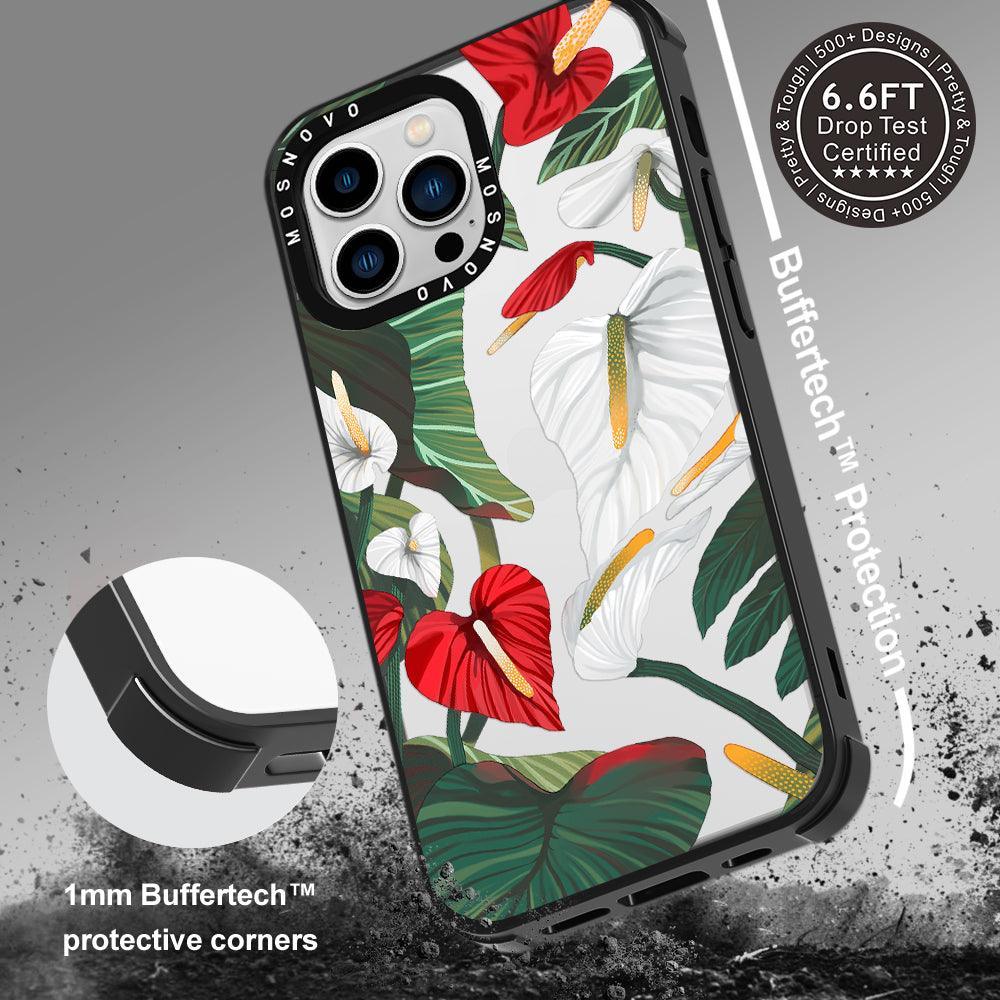 Anthurium Phone Case - iPhone 13 Pro Case - MOSNOVO