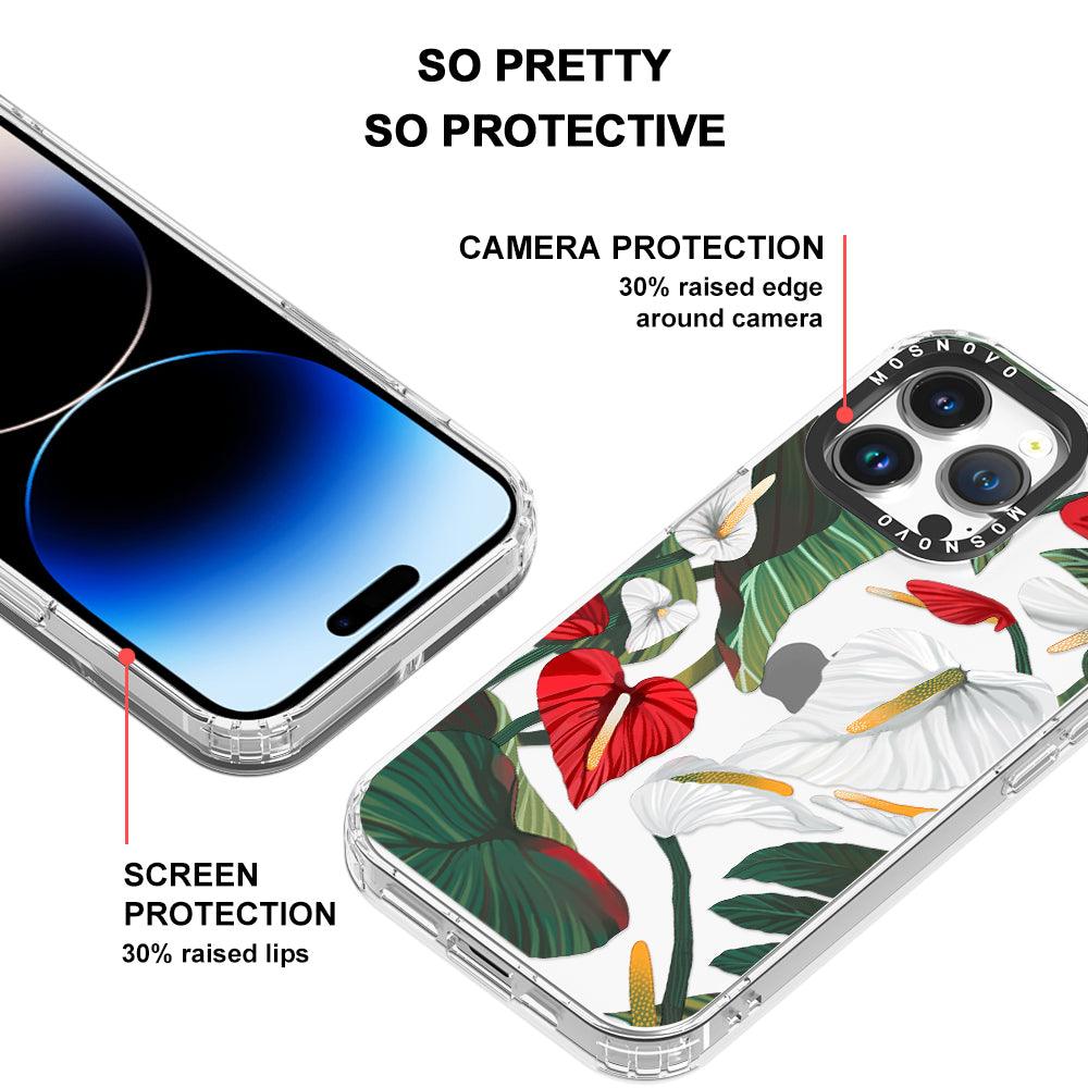 Anthurium Phone Case - iPhone 14 Pro Max Case - MOSNOVO