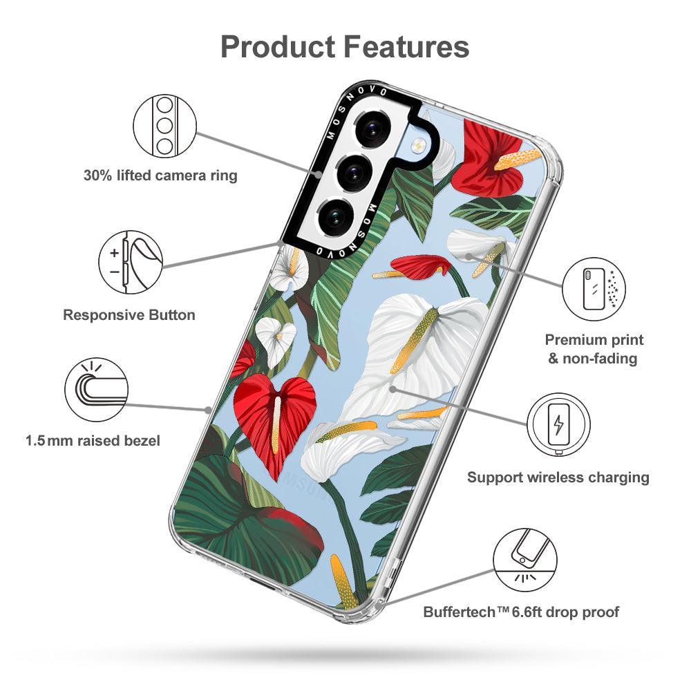 Anthurium Phone Case - Samsung Galaxy S22 Plus Case - MOSNOVO