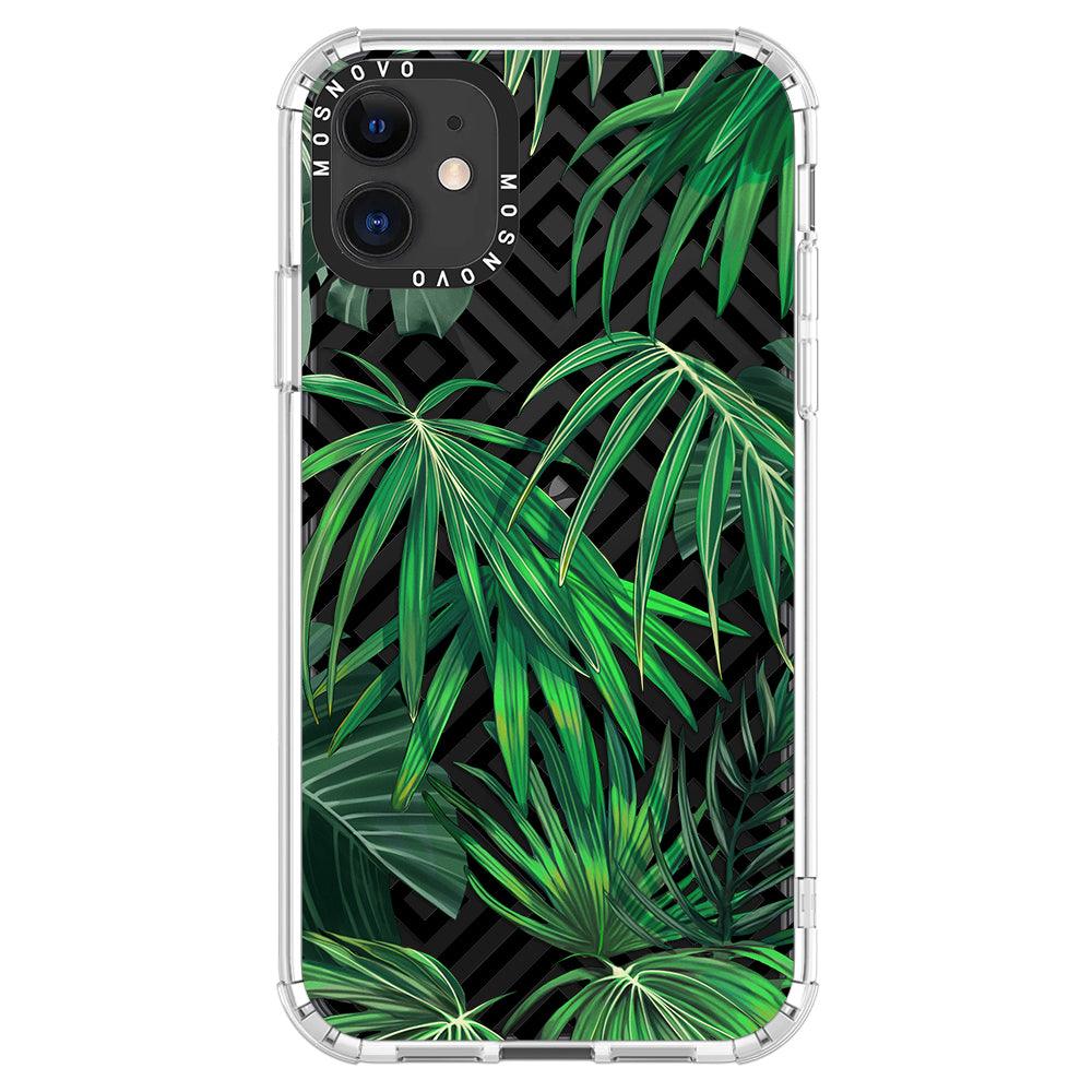 Areca Palm Pattern Phone Case - iPhone 11 Case - MOSNOVO