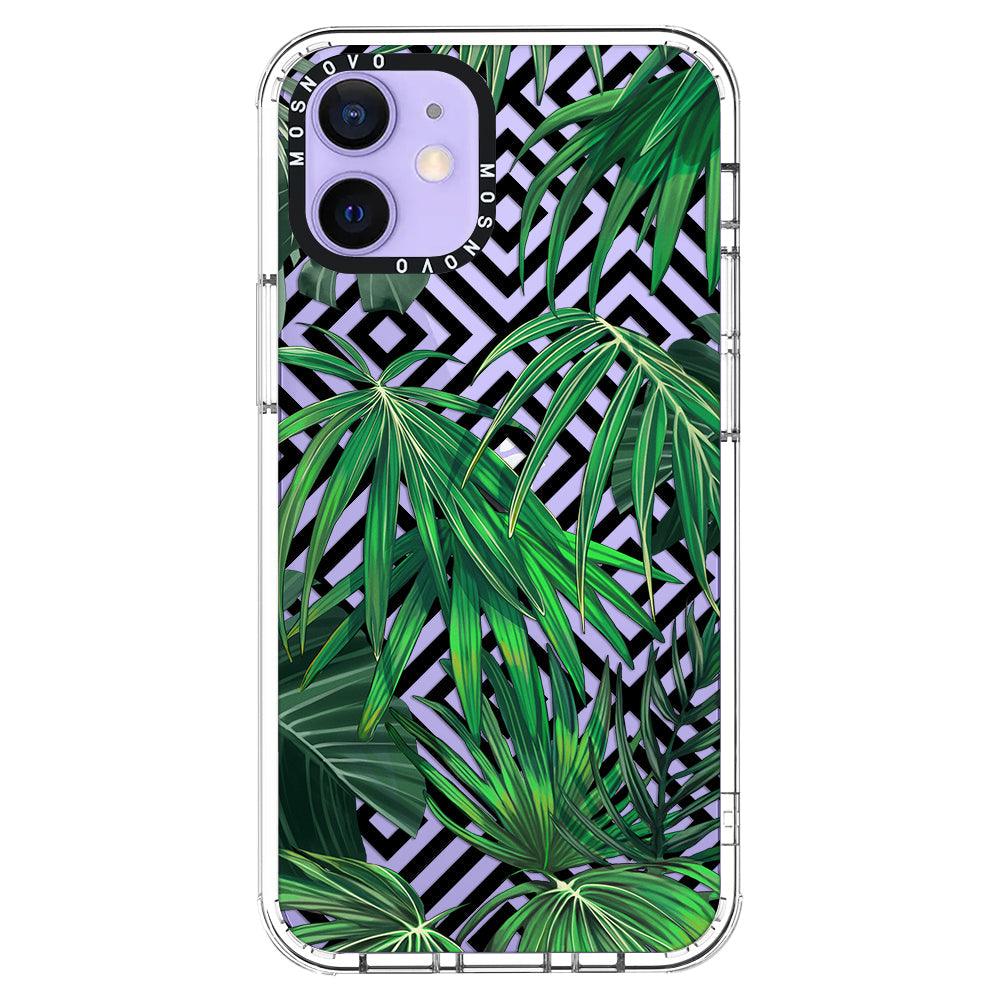 Areca Palm Pattern Phone Case - iPhone 12 Case - MOSNOVO
