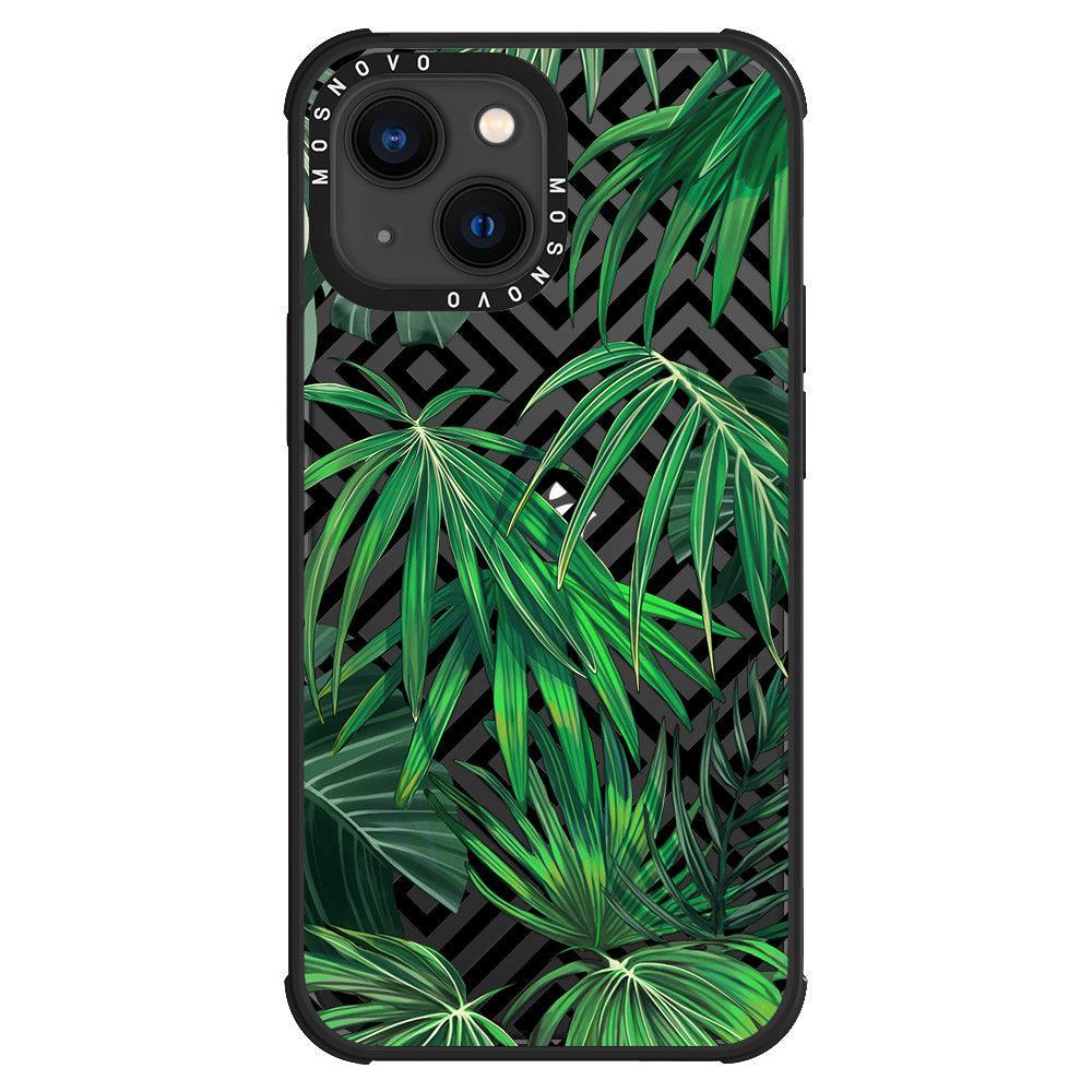 Areca Palm Pattern Phone Case - iPhone 13 Case - MOSNOVO