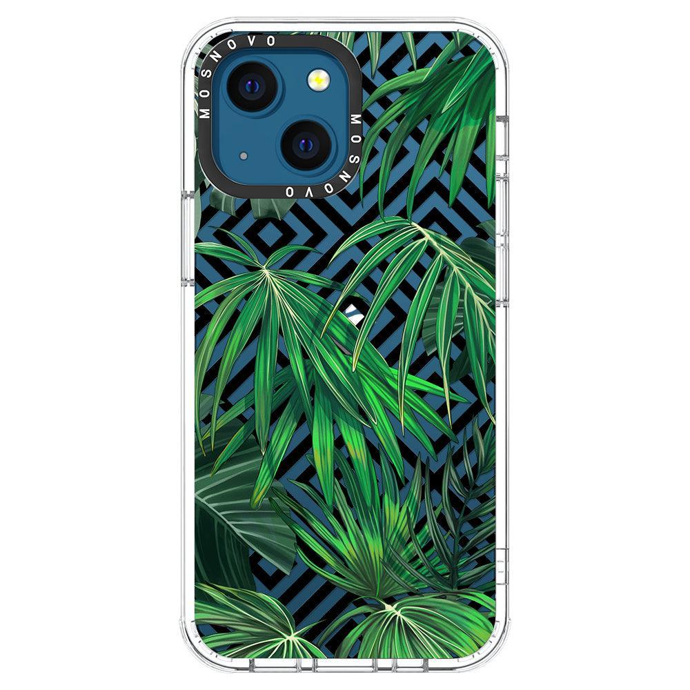 Areca Palm Pattern Phone Case - iPhone 13 Case - MOSNOVO