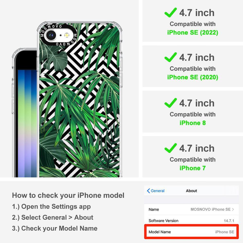 Areca Palm Pattern Phone Case - iPhone 8 Case - MOSNOVO