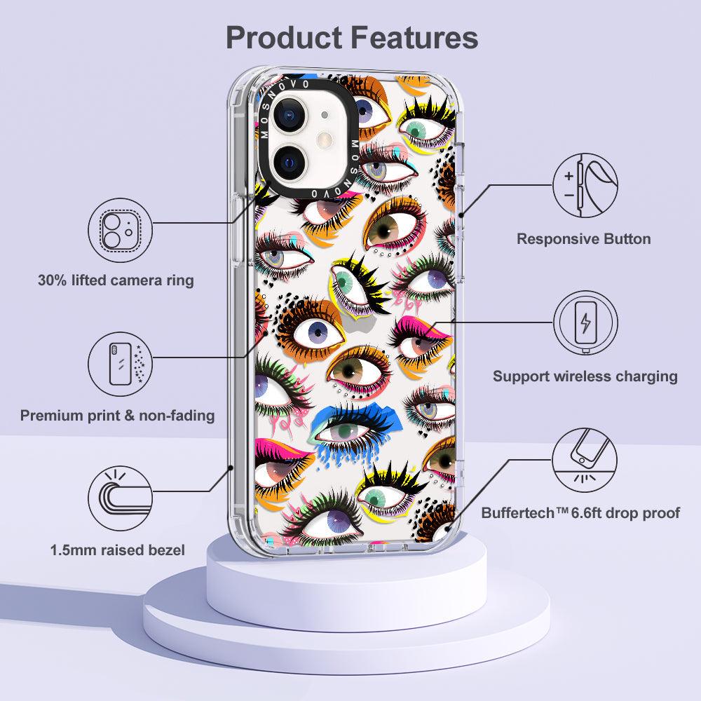 Eyes Phone Case - iPhone 12 Case - MOSNOVO