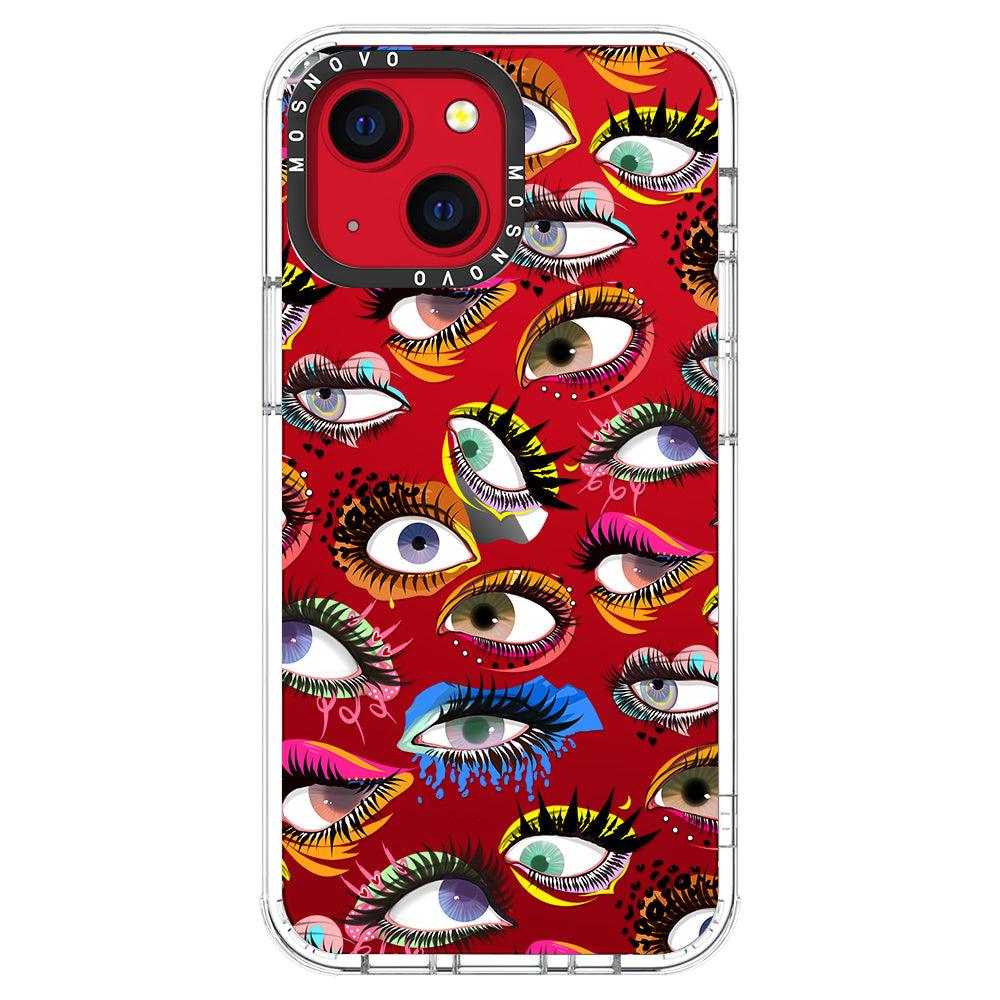 Eyes Phone Case - iPhone 13 Mini Case - MOSNOVO