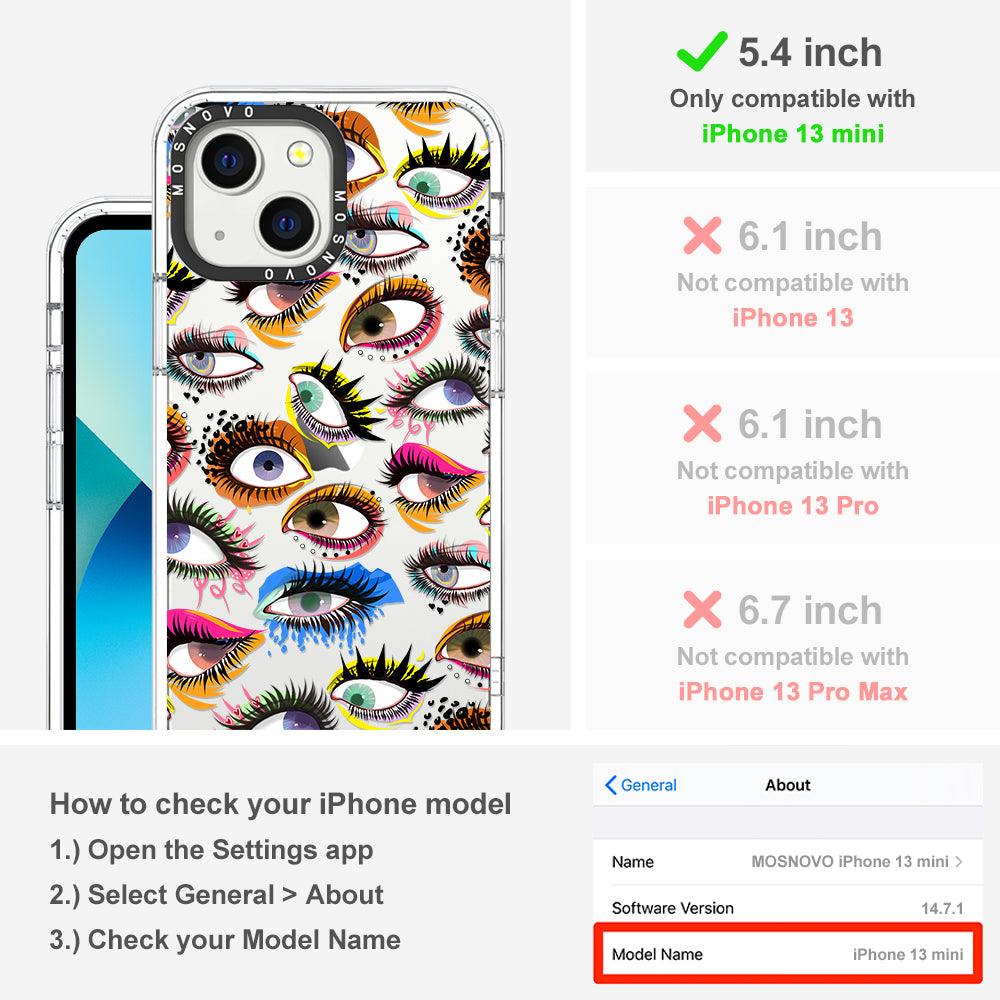 Eyes Phone Case - iPhone 13 Mini Case - MOSNOVO