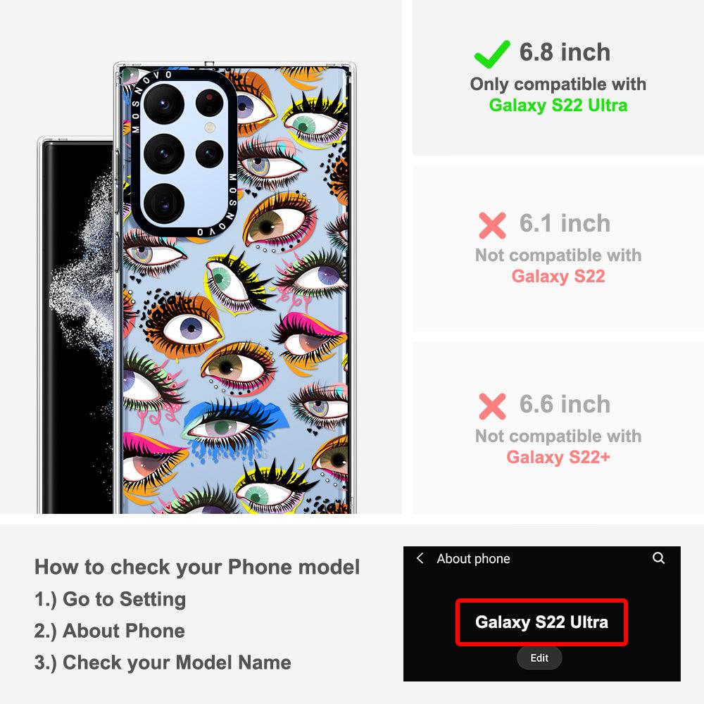 Art of Eyes Phone Case - Samsung Galaxy S22 Ultra Case - MOSNOVO