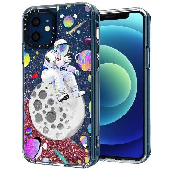 Astronaut 2020 Glitter Phone Case - iPhone 12 Mini Case - MOSNOVO