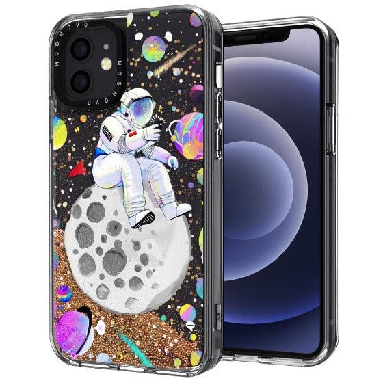 Astronaut 2020 Glitter Phone Case - iPhone 12 Mini Case - MOSNOVO