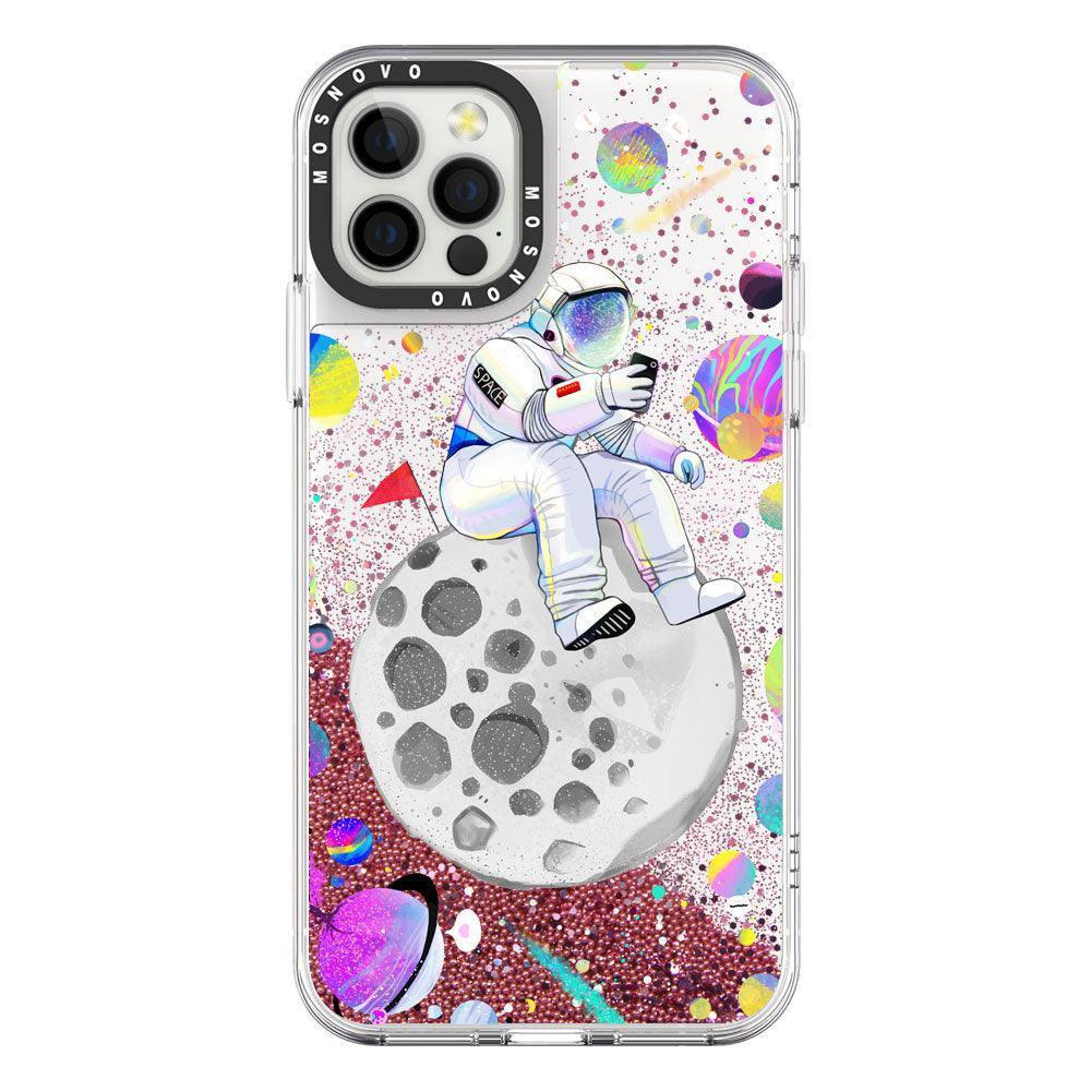 Astronaut 2020 Glitter Phone Case - iPhone 12 Pro Case - MOSNOVO