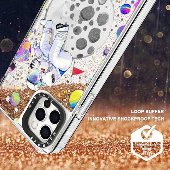 Astronaut 2020 Glitter Phone Case - iPhone 12 Pro Max Case - MOSNOVO