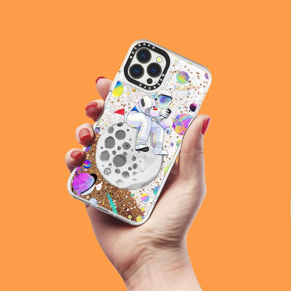 Astronaut 2020 Glitter Phone Case - iPhone 13 Pro Max Case - MOSNOVO