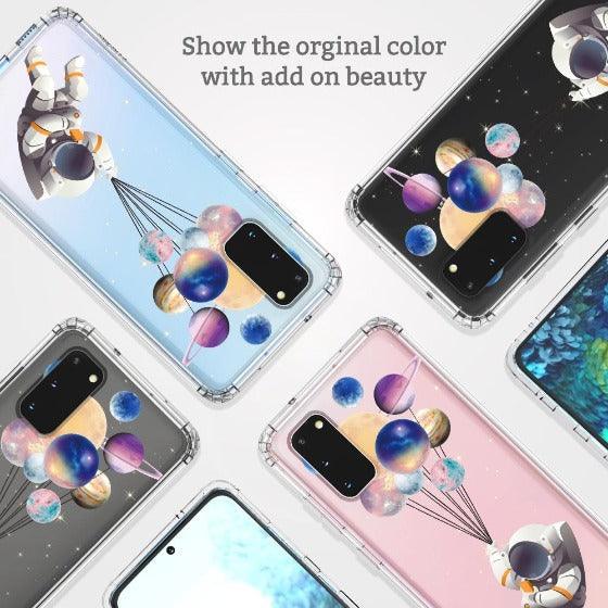 Astronaut Planet Phone Case - Samsung Galaxy S20 Case - MOSNOVO