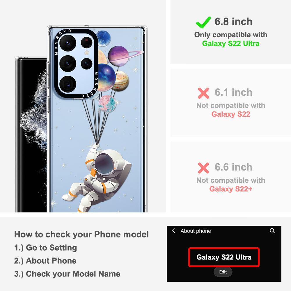 Astronaut Planet Phone Case - Samsung Galaxy S22 Ultra Case - MOSNOVO