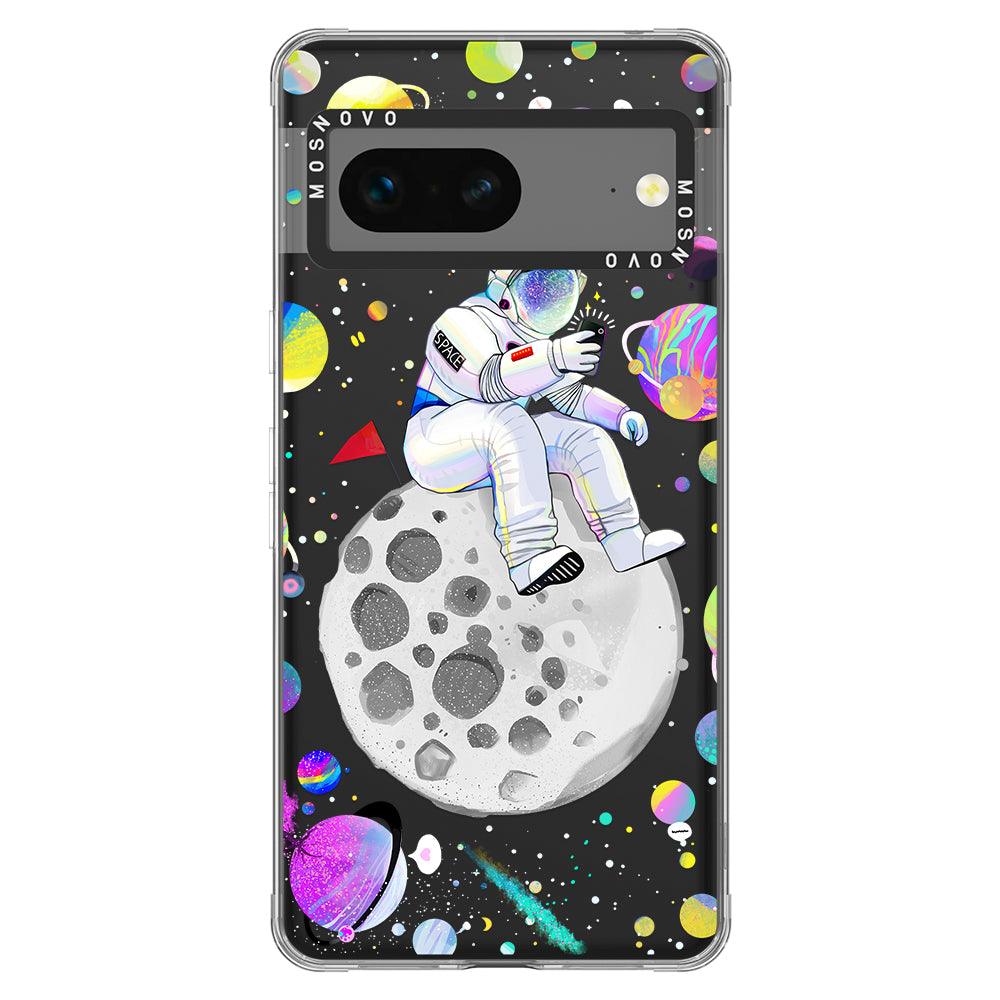 Astronaut Selfie Phone Case - Google Pixel 7 Case - MOSNOVO
