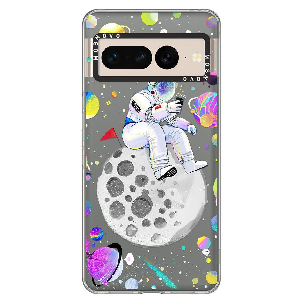 Astronaut Selfie Phone Case - Google Pixel 7 Pro Case - MOSNOVO