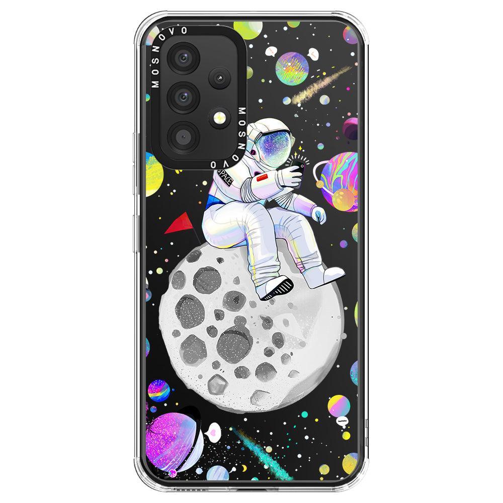 Astronaut Selfie Phone Case - Samsung Galaxy A53 Case - MOSNOVO