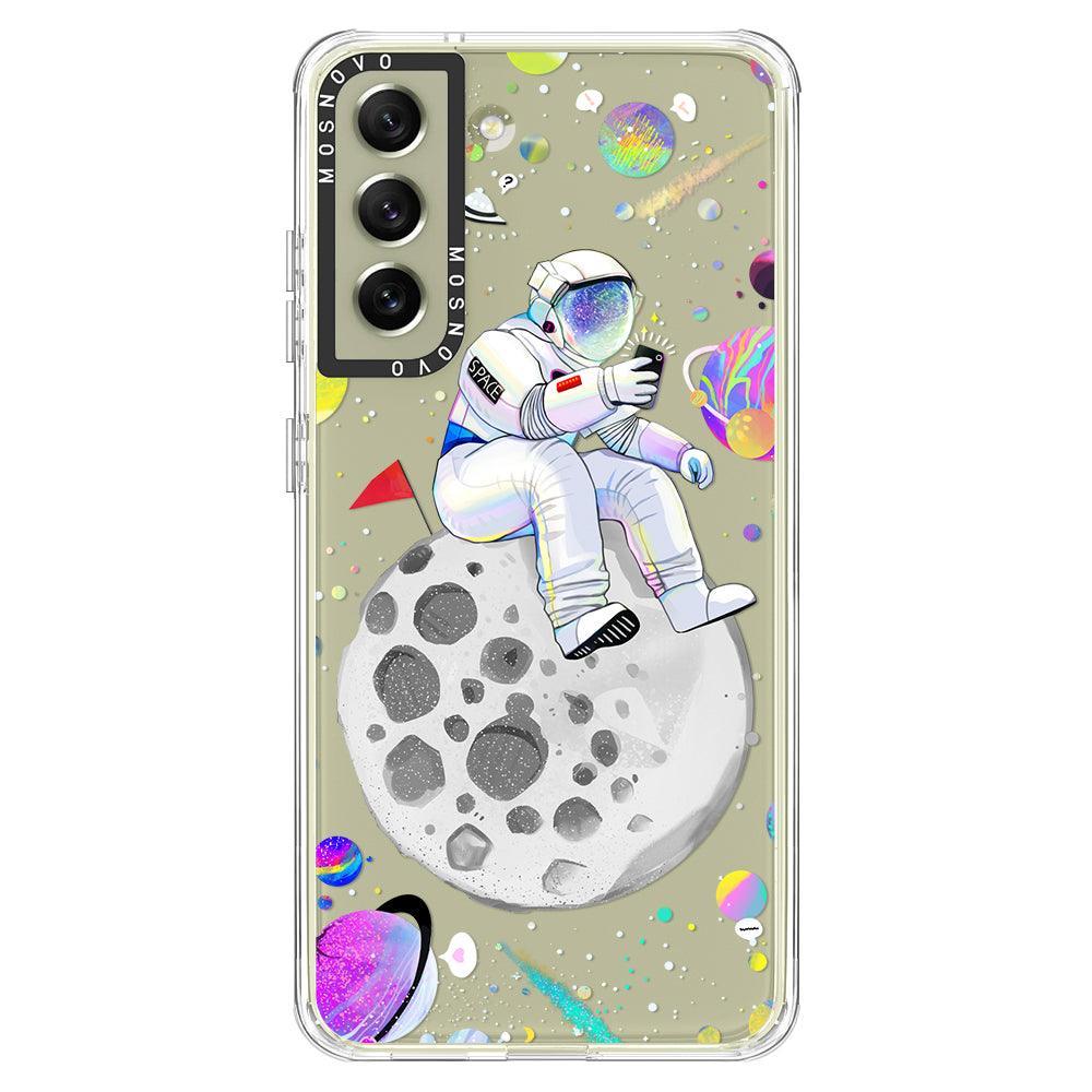 Astronaut Selfie Phone Case - Samsung Galaxy S21 FE Case - MOSNOVO