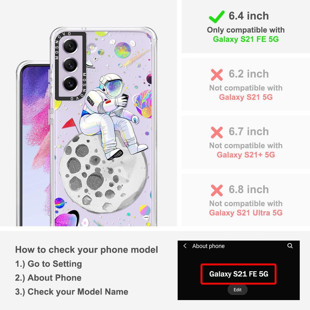 Astronaut Selfie Phone Case - Samsung Galaxy S21 FE Case - MOSNOVO