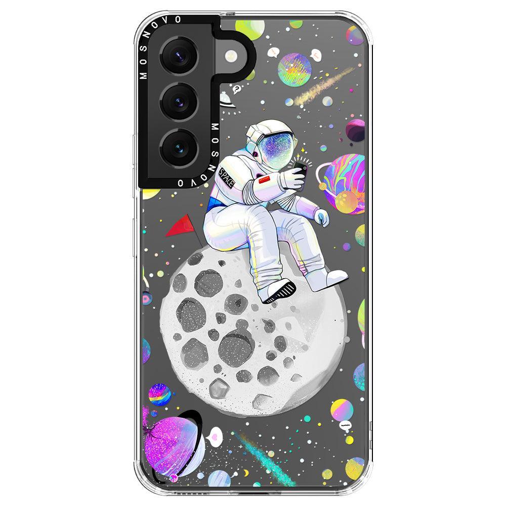 Astronaut Selfie Phone Case - Samsung Galaxy S22 Case - MOSNOVO