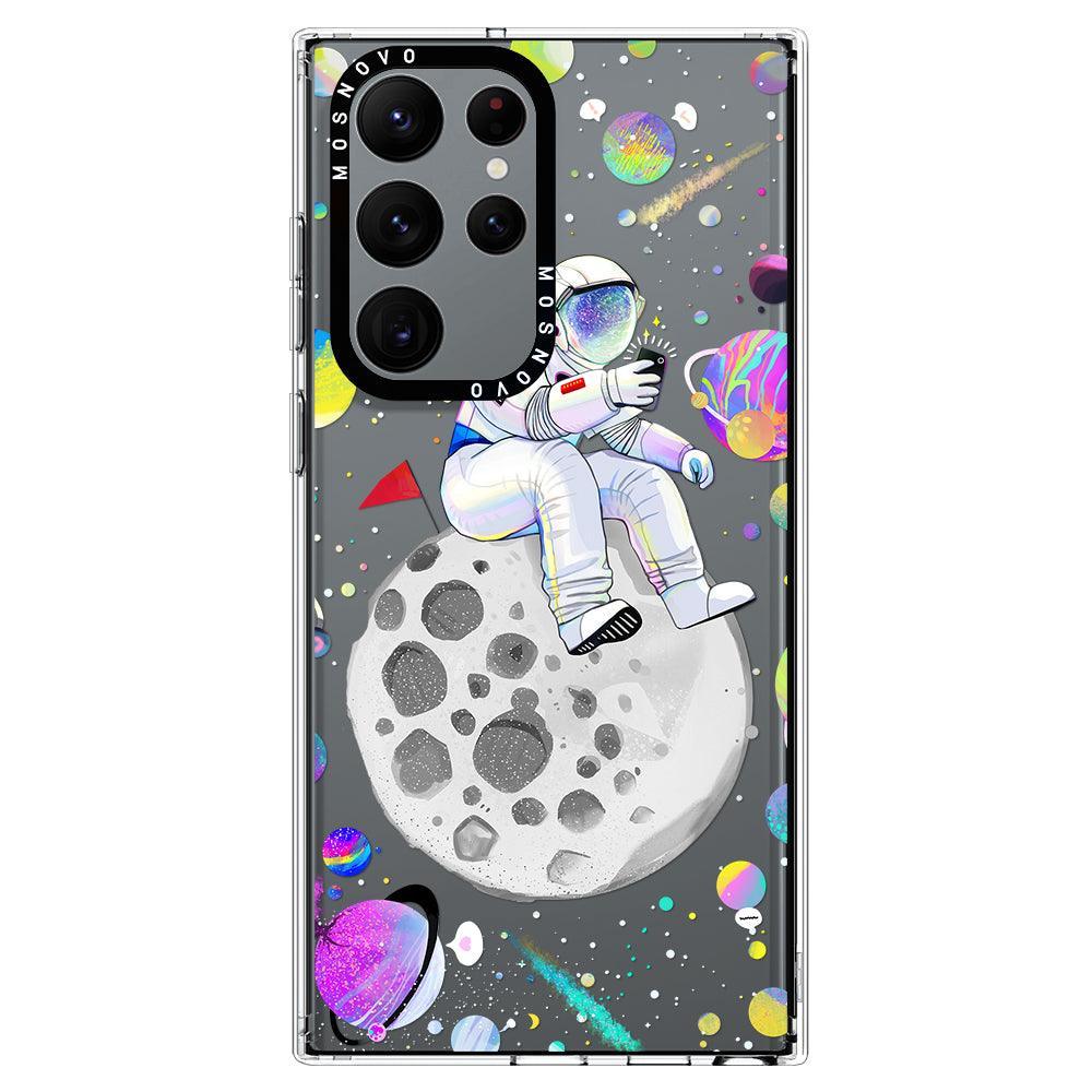 Astronaut Selfie Phone Case - Samsung Galaxy S22 Ultra Case - MOSNOVO