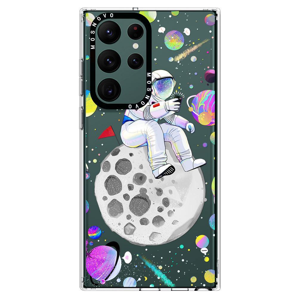 Astronaut Selfie Phone Case - Samsung Galaxy S22 Ultra Case - MOSNOVO