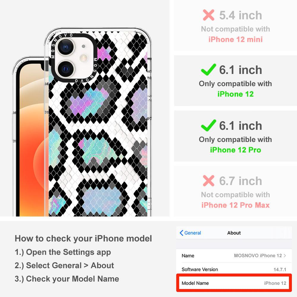 Aurora Snake Print Phone Case - iPhone 12 Case - MOSNOVO