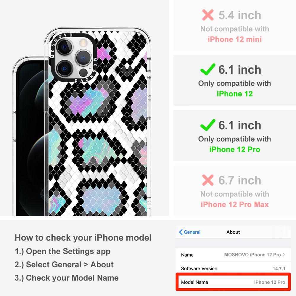 Aurora Snake Print Phone Case - iPhone 12 Pro Case - MOSNOVO