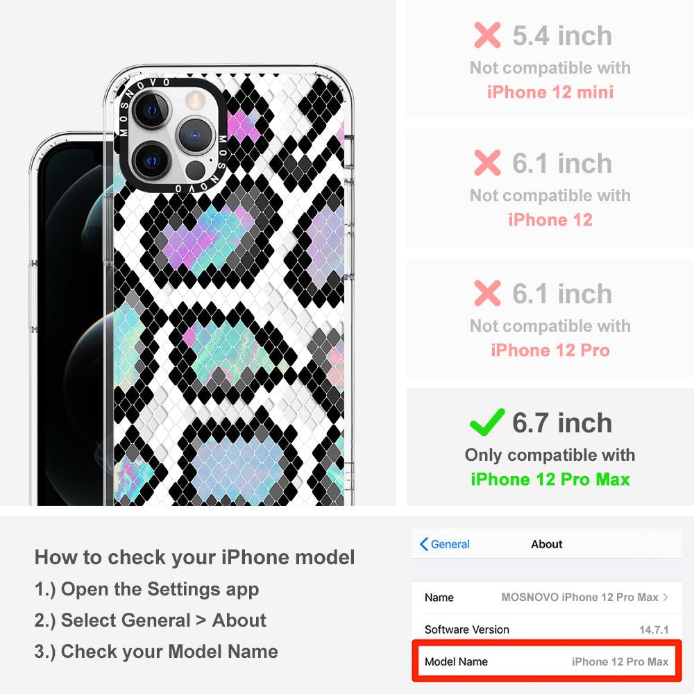 Aurora Snake Print Phone Case - iPhone 12 Pro Max Case - MOSNOVO