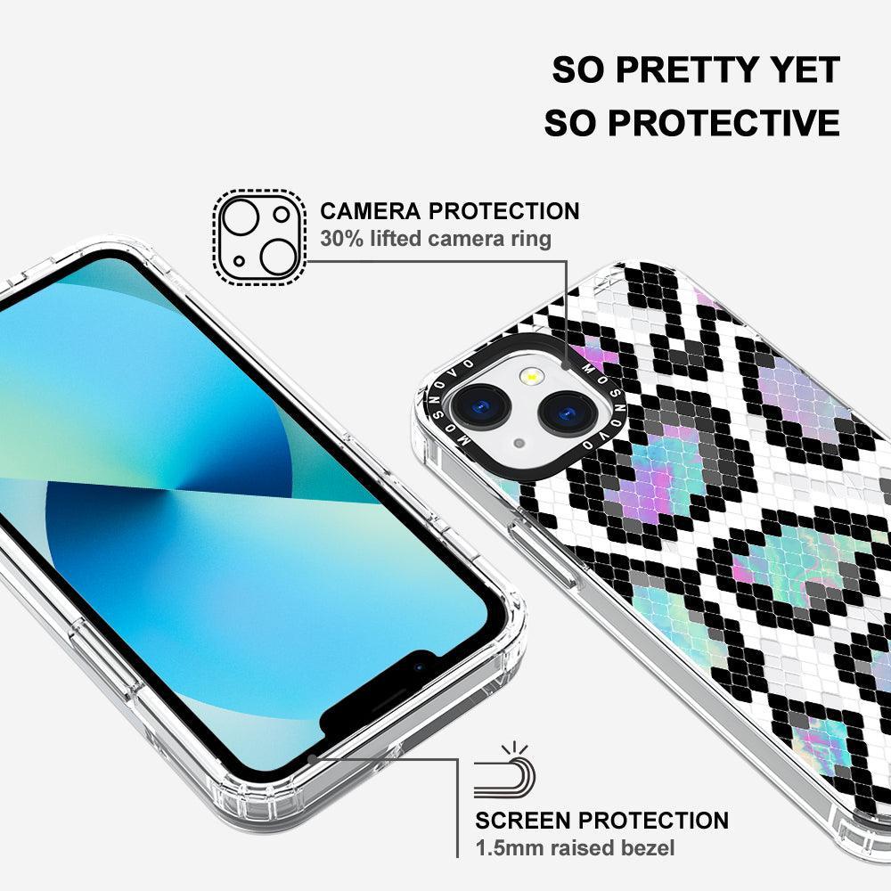 Aurora Snake Print Phone Case - iPhone 13 Case - MOSNOVO